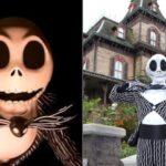 Jack Skellington uit The Nightmare Before Christmas bij Phantom Manor en in spooky close-up in Disneyland Paris