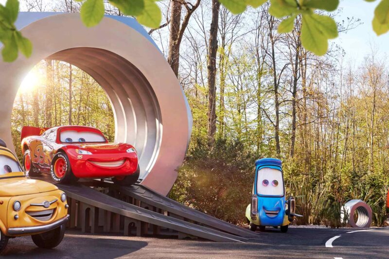 Disneyland Paris Cars Road Trip attractie met Lightning McQueen en vrienden