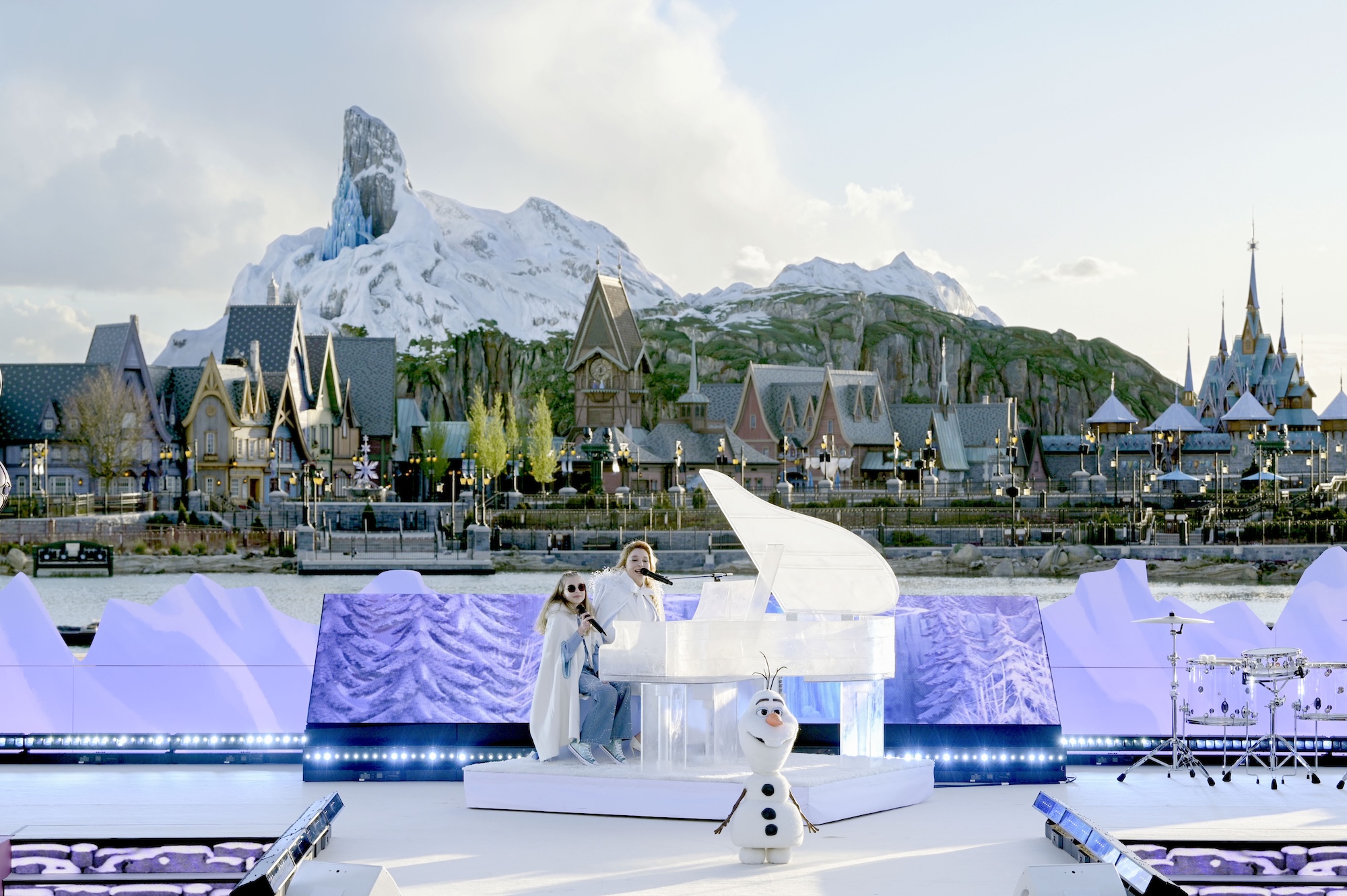 Olaf het sneeuwpopje uit Frozen in Disney Adventure World, Disneyland Paris