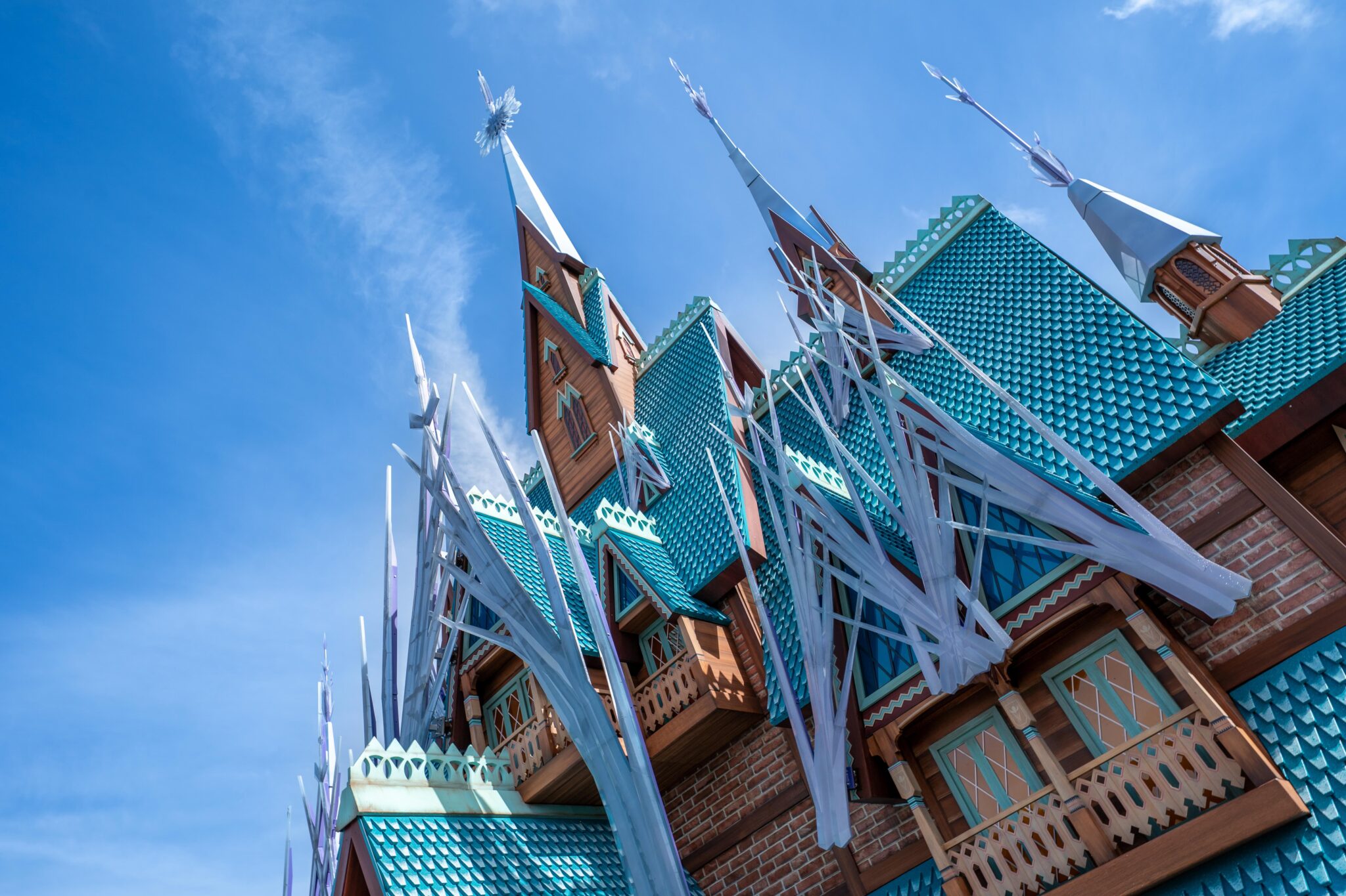 Constructiefase Arendelle Castle - staalframe en funderingswerken